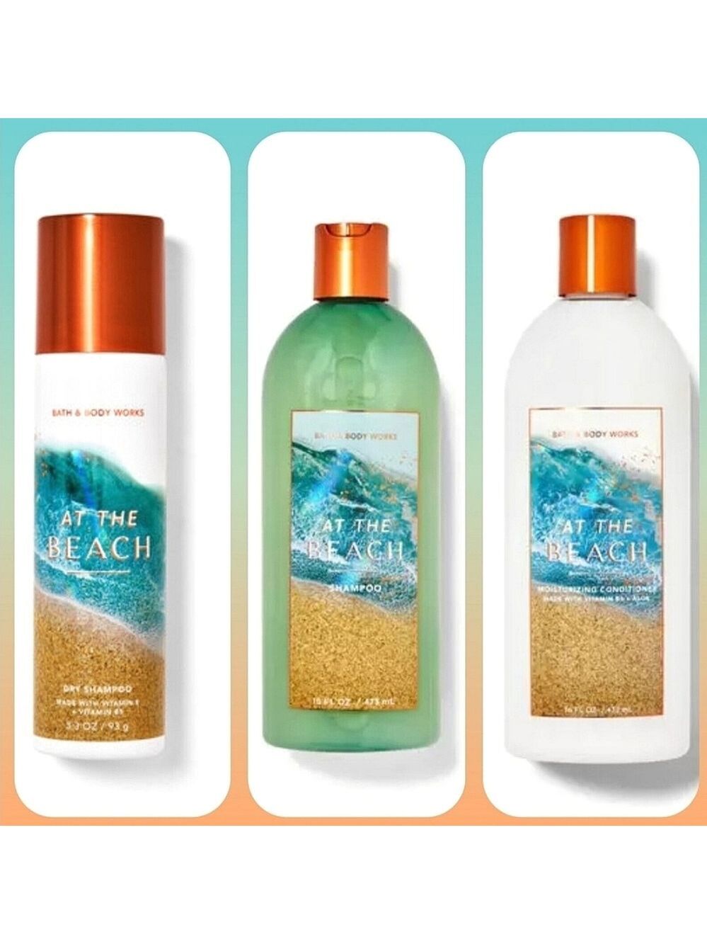 AT THE BEACH SHAMPOO, DRY SHAMPOO, & CONDITIONER by Bath and Body Works